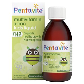 Pentavite Multivitamin Liquid วิตามินรวม สำหรับเด็ก 1-12 ขวบ 200ml