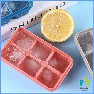 Comfy แม่พิมพ์น้ำแข็งก้อน ฝาปิด พร้อมฝา 6 ช่อง Ice tray mould