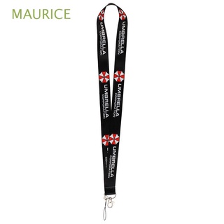 MAURICE Camera Resident Evil Neck Strap Whistle Phone Hang Rope Film Game Lanyard Name Tag Key Ring Holder Lanyard Strap Webbings Ribbon Phone Badge ID Badge Holder Umbrella Corporation Logo