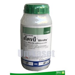 สโตรบี้® ครีซอกซิม-เมทิล 50% WG (Kresoxim-methyl) ขนาด 100กรัม.แก้ปัญหา "โรคใบจุดสีน้ำตาล" ในนาข้าว ฺBASF