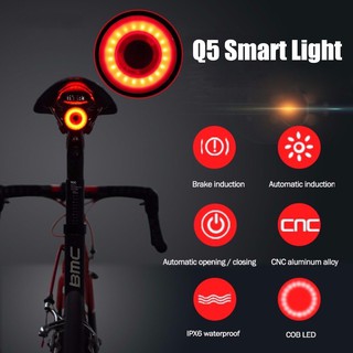 ROCKBROS bicycletail หลอดไฟเบรก LED