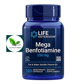 Life Extension Mega Benfotiamine (Fat-soluble Vitamin B1) 250 mg / 120 Vegetarian Capsules