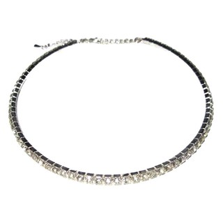 TANITTgems สร้อยคอโช้คเกอร์เส้นเดี่ยวประดับเพชรคริสตัล - TNNL051#529