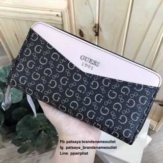 พร้อมส่งความสวย NEW ARRIVAL! GUESS FACTORY WOMENS ZIP AROUND LONG WALLET 2017 แท้💯outlet กระเป๋าสตางค์ใบยาวรุ่นใหม่