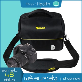 Nikon Camera Bag Portable handbag คลาสสิกกล้องกระเป๋ากล้อง DSLR กลางแจ้ง Shoulder Bag กระเป๋าสะพายแบบพกพา ท่องเที่ยว