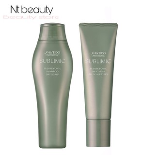 Shiseido sublimic dry scalp 250 ml + treatment  130 g the hair care fuente forte แชมพู และครีมนวด เฟนเต้ ฟอนเต้ ชิเชโด