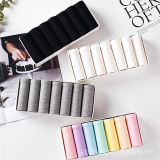 [พร้อมส่ง] ใหม่ 7 ชิ้น ชุดชั้นใน ผ้าฝ้าย ขนาดใหญ่ ผู้หญิง ต้านเชื้อแบคทีเรีย กลางเอว ชุดชั้นใน ผู้หญิง ระบายอากาศ u
