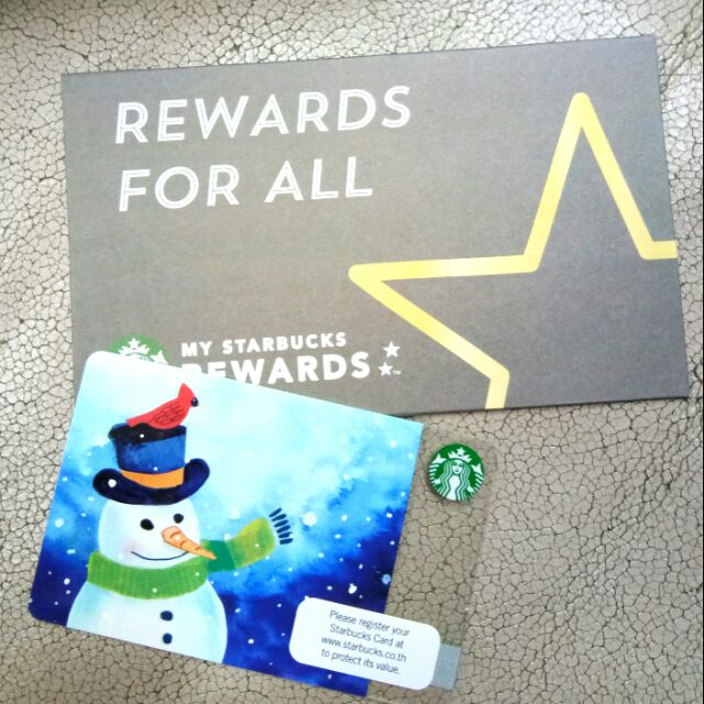 Starbucks Snowman Card 2016