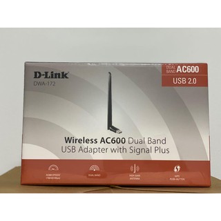 Wireless USB Adapter D-LINK (DWA-172) AC600 Dual Band High Gain