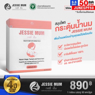 Jessie MUM ขนาดกล่อง อาหารเสริมเพิ่มน้ำนม กระตุ้นน้ำนม บำรุงน้ำนม กู้น้ำนม สมุนไพรเพิ่มน้ำนม