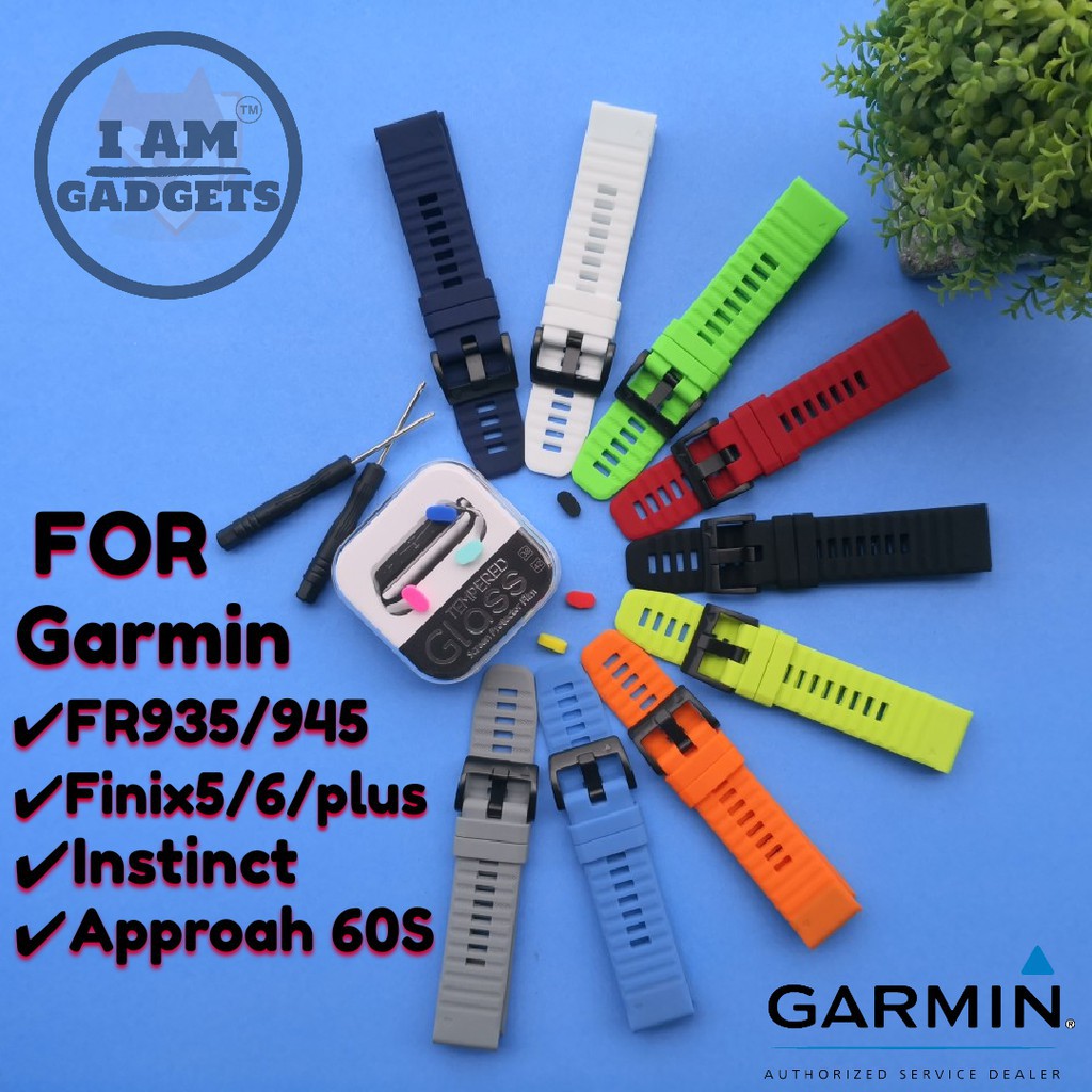 🔥พร้อมส่ง🔥สาย Garmin FR935/945/Fenix 5 /Fenix6/Approach 60S สามารถใช้กับ Instinct ได้