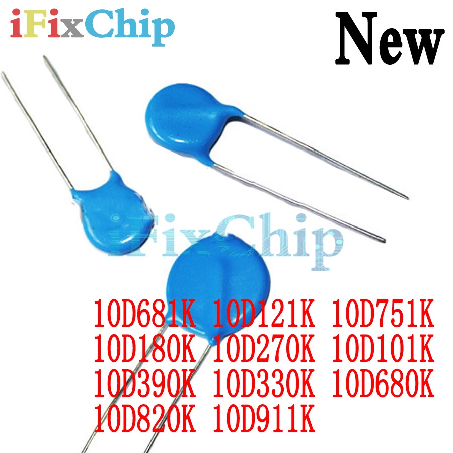 20 ชิ้น 10D681K 10D121K 10D751K 10D180K 10D270K 10D101K 10D390K 10D330K 10D680K 10D820K 10D911K 10D1
