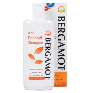 Bergamot Anti Dandruff Shampoo เบอกาม็อท แชมพู ขจัดรังแค แก้คันศีรษะ ขนาด 100 ml 09037 / 200 ml 09038