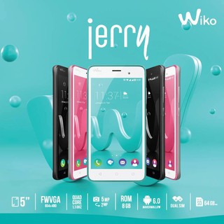 ขายส่งมือถือและแอนดรอย Wiko Jerry2(2017) 16GB – ประกันศูนย์ ฟรี เคส +ฟิล์ม มี3สีน่าใช้มากๆ