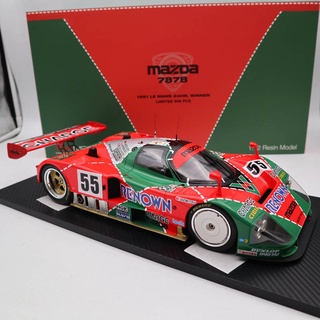 Tsm 1: 12 Mazda Mazda 787B Le Man Champion 1991#55仿真树脂汽车模型现货