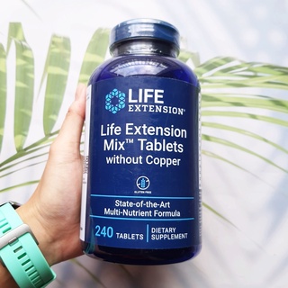 80% Sale!!! โปรดอ่าน EXP: 04/2023 วิตามินรวม ไม่ผสมคอปเปอร์ Mix Tablets without Copper, 240 Tablets (Life Extension®)