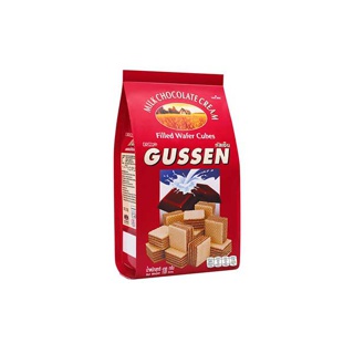 [ขายดี] Gussen กัสเซ็น เวเฟอร์สอดใส้ครีม 100 กรัม-รสมิลค์ช็อกโกแลต