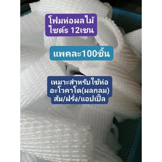 โฟมห่อผลไม้ ขนาด12เชน(แพคละ100ชิ้น)