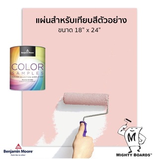 แผ่นทาสีสำหรับเทียบเฉดสีทาบ้าน Mighty Board ยี่ห้อ เบนจามินมอร์ Benjamin Moore สีทาบ้าน สีทาภายใน