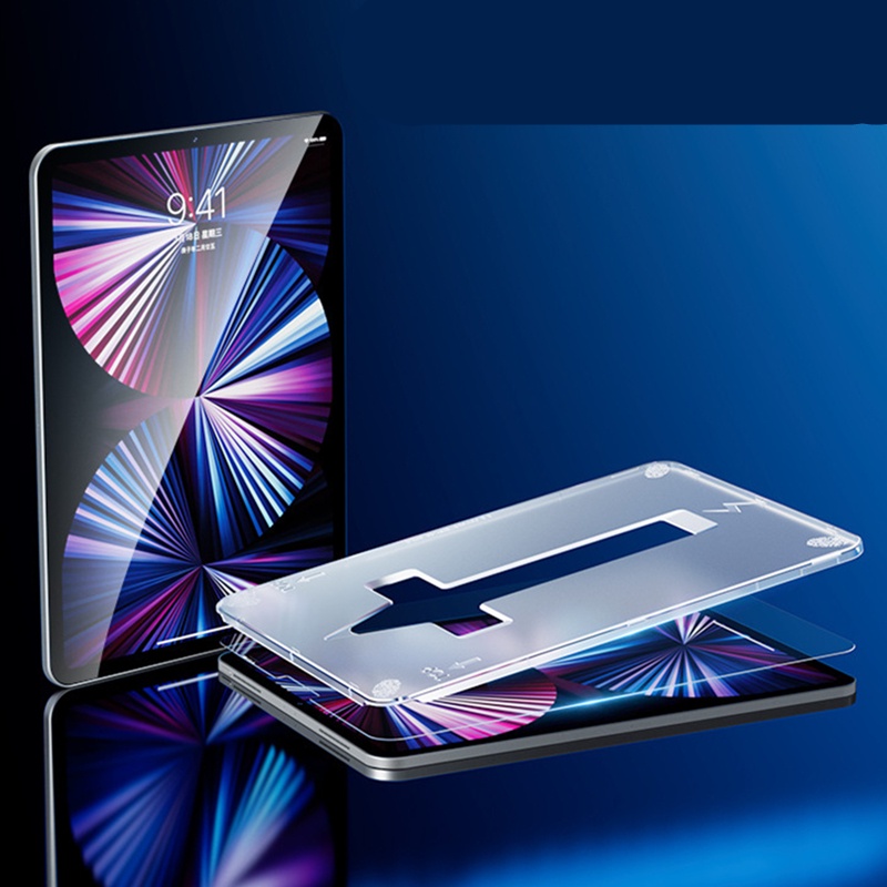 ฟิล์มกระจกไอแพดด แบบถนอมสายตา พร้อมบล็อกติดฟิล์ม Air6 pro13 gen7/gen8/gen9 10.2 Air2 gen5/gen6 9.7 Air4 Air5 gen10 Pro11