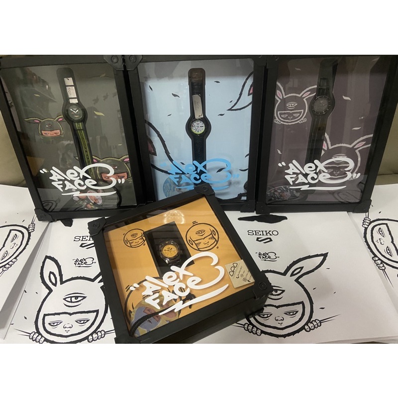 SEIKO 5 SPORTS AUTOMATIC ALEX FACE LIMITED EDITION รุ่น SRPG91K สีเหลือง, SRPG93K สีฟ้า, SRPG95K สีเ