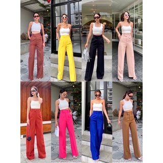 🌱🌱 Whitney high-waist basic pant  🌱🌱กางเกงขายาวทรงกระบอกทรงสวยแบบสุดๆ