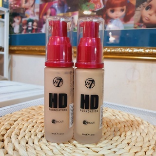 ส่งฟรีทั่วไทย !!! W7 HD Foundation 30ml.  ครีมรองพื้นเนื้อลิควิดเนื้อเนียน