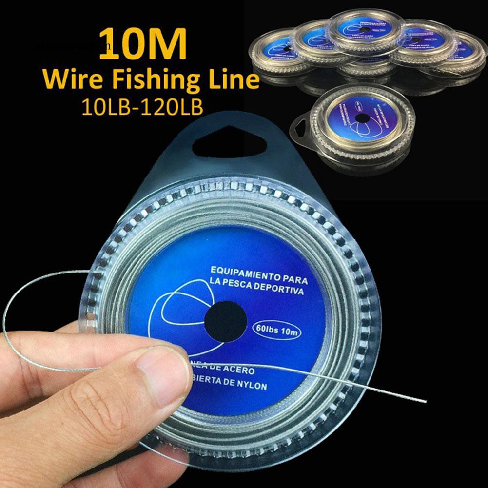SPA_10M 7 Strands Braid 10LB-120LB Stainless Steel Wire Super Strong Fishing Line