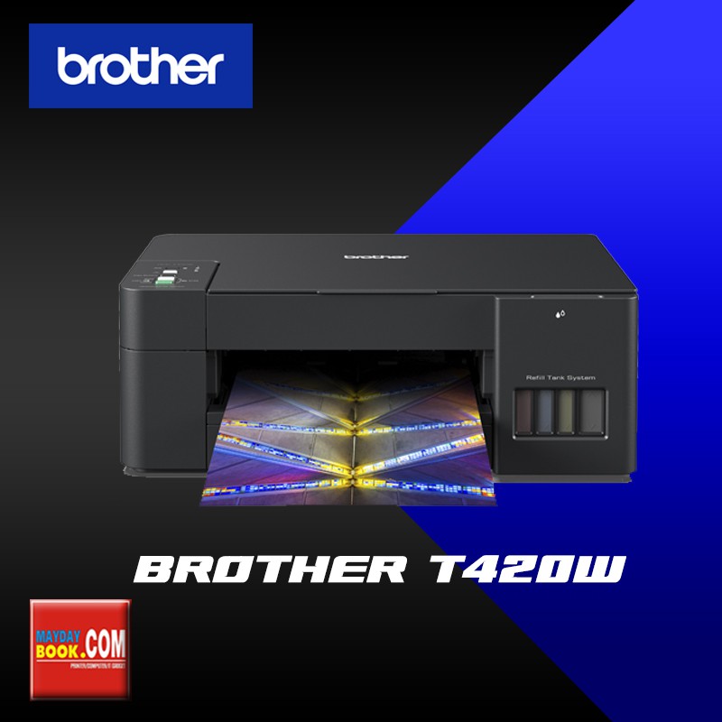 BROTHER DCP-T420W + INK TANK แทงค์แท้ พิมพ์ไร้สาย ประกันศูนย์2ปี