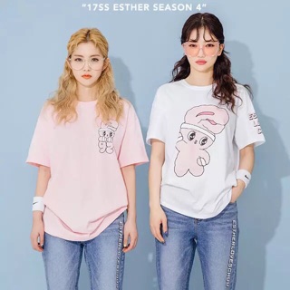 NO.075   เสื้อยืด Extra size สกรีนลายกระต่าย Estherloveschuu 92