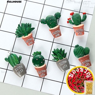 ♥ Cactus Succulent Plants Fridge Decoration Magnetic Refrigerator Sticker香菜/玫瑰/园艺/帽子/苹果/上衣/向日葵/儿童/生菜/手链/ S5H9