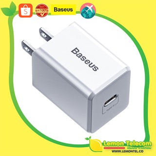 หัวชาร์จ Baseus Quick Charge PD 3.0 18W แบบ Type-C Travel Charger สีขาว