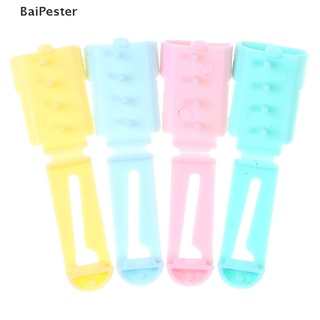 [BaiPester] อุปกรณ์เครื่องมือพลาสติก สําหรับใช้ในการถักไหมพรม 4 ชิ้น ♨เปิด