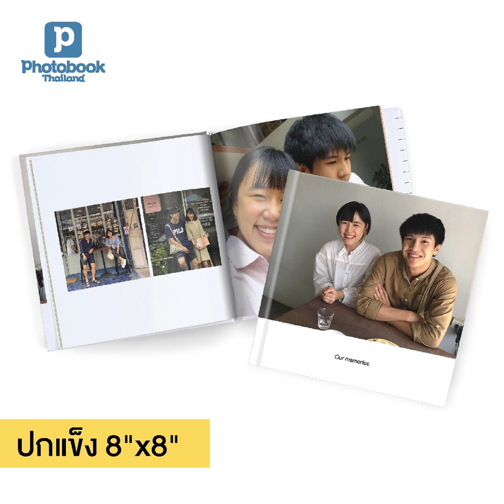 Photobook: โค้ดแลกซื้อ โฟโต้บุ๊คปกแข็ง 8x8 นิ้ว ใส่รูปไม่จำกัด ทำได้เองบนแอป, จำนวน 20 หน้า #8