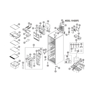 Hitachi อะไหล่ ตู้เย็น รุ่น R-H200PAD RH200PAชิ้นส่วน งานช่าง งานซ่อม อุปกรณ์ PART R-H200PD ศูนย์บริการ อะไล่แท้