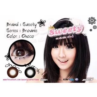 ส่งด่วนทุกวัน‼️คอนแทคเลนส์ สีช็อกโก Brownie / Moonlight Choco ขนาดบิ๊กอาย