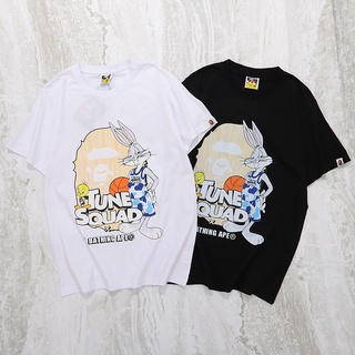 T-shirt  เสื้อยืดแขนสั้น พิมพ์ลาย Bape แฟชั่นฤดูร้อน สไตล์ญี่ปุ่น สําหรับผู้ชาย 2023S-5XL