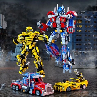 โมเดลตัวต่อเลโก้ No.7013-7014 หุ่นทรานฟอร์เมอร์ Optimus (813ชิ้น) &amp; Bubble bee (792ชิ้น) มี 2 แบบ