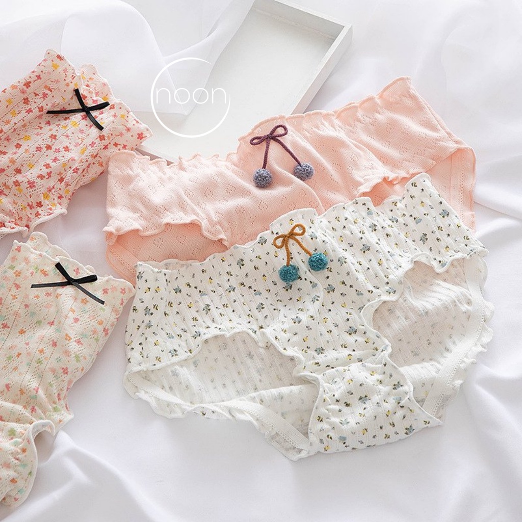 KATUN กางเกงชั้นในซีดีผู้หญิงเกาหลี (Italian Ville) Cute Motif CD Undies นําเข้า Cotton Cool Seamles