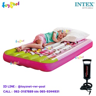 Intex ที่นอนเป่าลม เฮลโล คิตตี้ 88x157x18 ซม. รุ่น 48775 + ที่สูบลมดับเบิ้ลควิ๊ก วัน รุ่น 68612