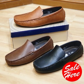 CSB รองเท้าหนังชาย Loafer  41-45 ดำ แทน ตาล