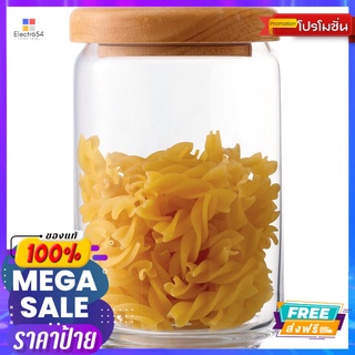 OCEAN ขวดโหลฝาไม้กลาง750 มล.OCEAN CANISTER POP JAR WOOD LID750ML