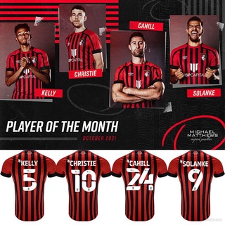 ใหม่ เสื้อกีฬาแขนสั้น ลายทีมชาติฟุตบอล Bournemouth AFC Kelly Solanke Christie Cahill พลัสไซซ์ 2022