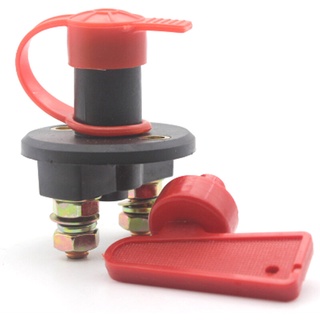 12-24V สีแดงตัดกุญแจแบตเตอรี่หลักฆ่าสวิทช์รถรถ Isolator Disconnector รถสำหรับรถบรรทุกเรือ