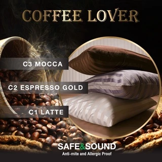 ปลอกหมอน 550เส้นด้ายทอแน่นกันไรฝุ่น SAFE&SOUND
