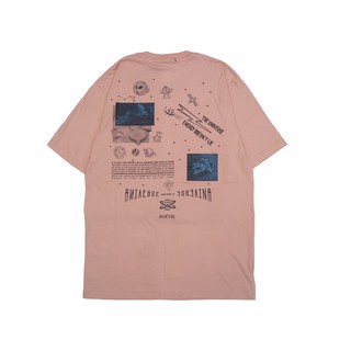 เสื้อยืดคอกลมเสื้อยืด ลาย Poeticluzien Dusty PinkS-5XL