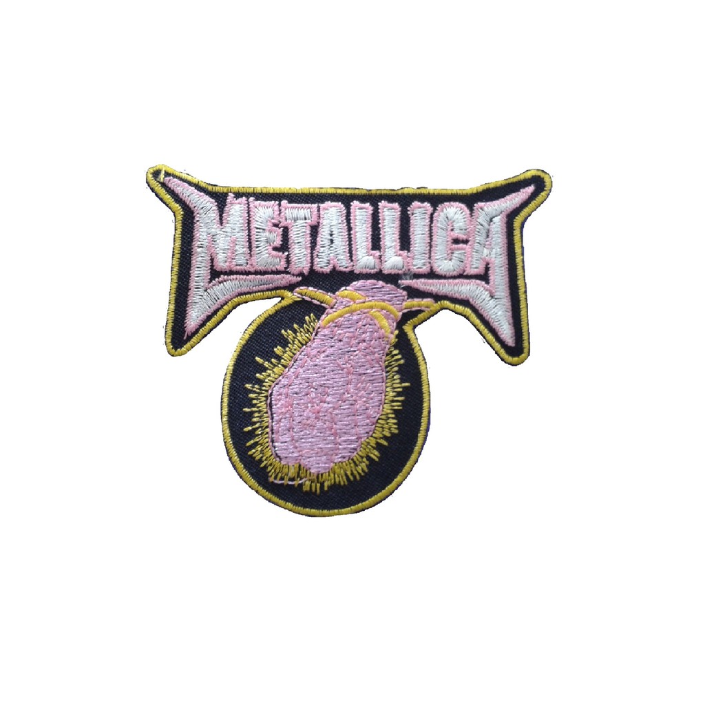 Metallica Metal Rock Punk Retro Indy Goth Music Band ปักเหล็กบนเย็บ Patch Badge Applique Decal 9.3 x