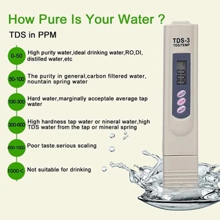 Kiprun ปากกาทดสอบคุณภาพน้ําดิจิทัล TDS 0-9999 ppm