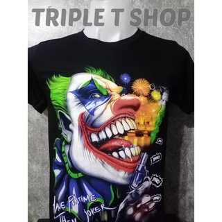 เสื้อยืด คอกลม สกรีนลาย Joker (SK021)