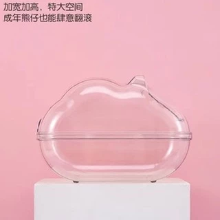 ห้องน้ำหนูแฮมเตอร์ ห้องน้ำสัตว์เล็ก สีใส มี 3 ขนาด